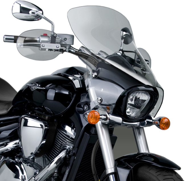 VStream+ Windshield Light Grey - For 2013 Suzuki Boulevard M50 - Click Image to Close