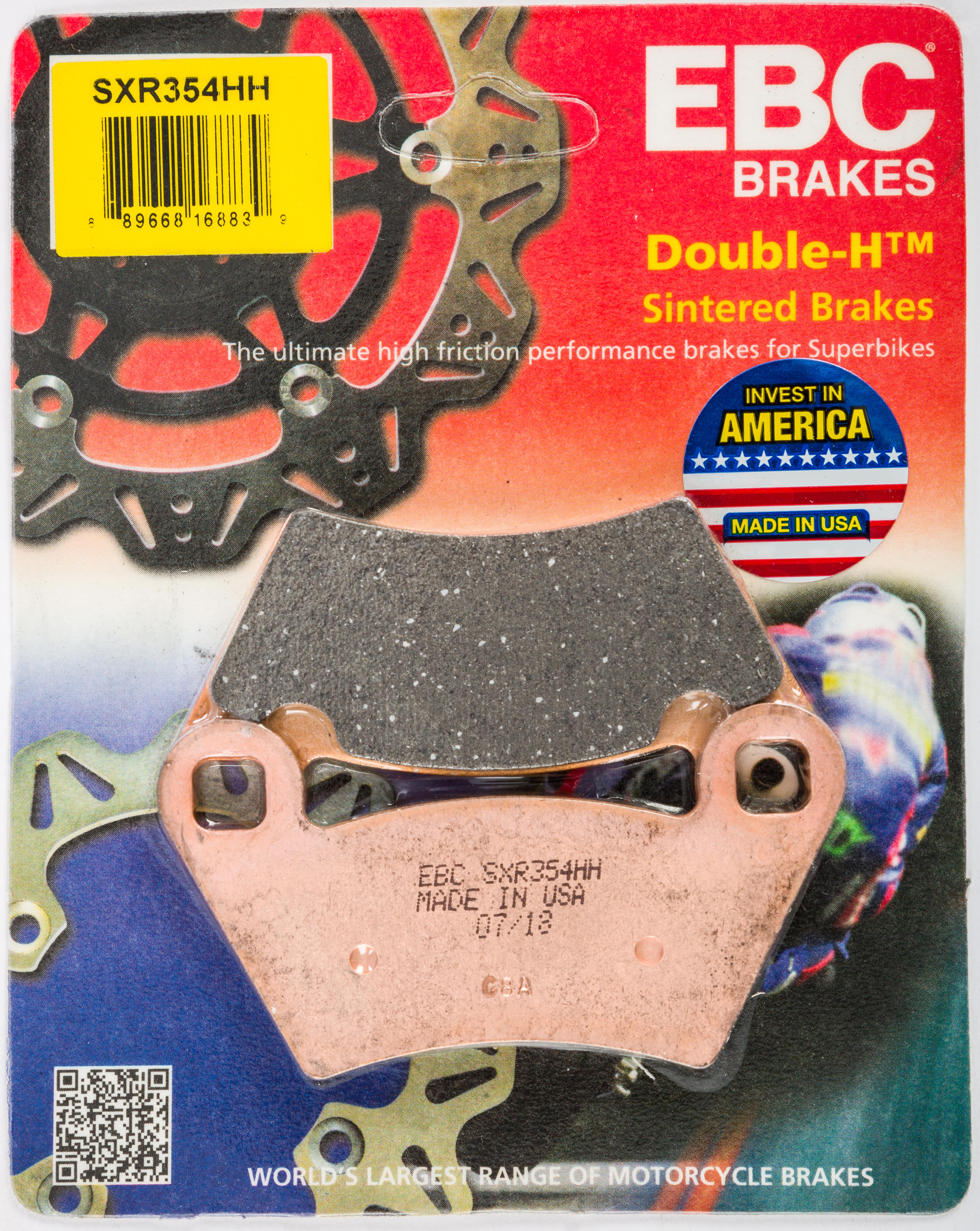 Rear SXRHH Series Race Formula Sintered Brake Pads - Click Image to Close