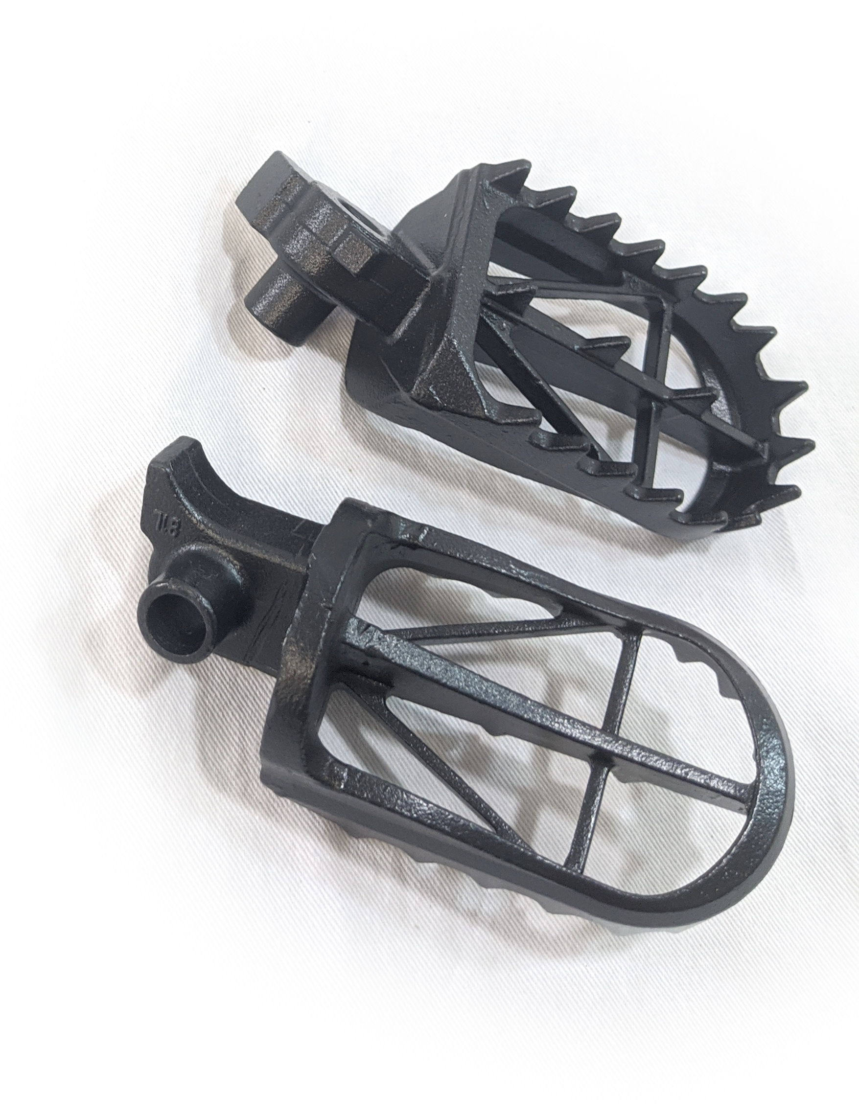 Wide MX Foot Pegs - Standard Height Chromoly - For 07-09 WR125,TE250,SM250 - Click Image to Close