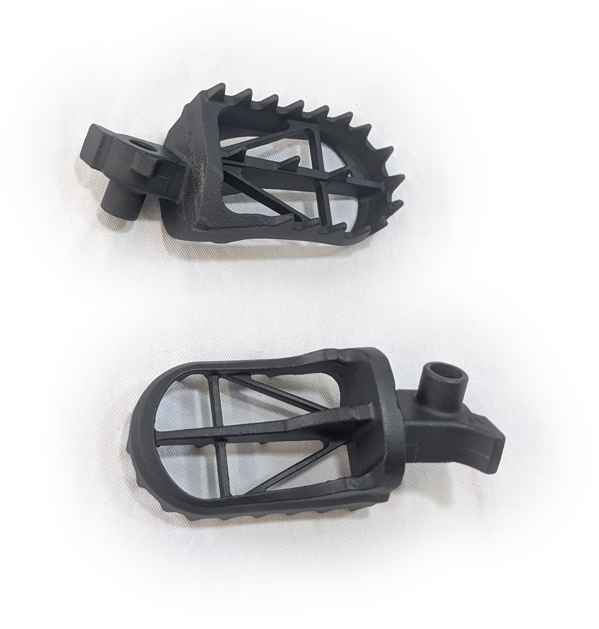 Wide MX Foot Pegs - High (+5mm) Height Chromoly - For 07-09 WR125,TE250,SM250 - Click Image to Close