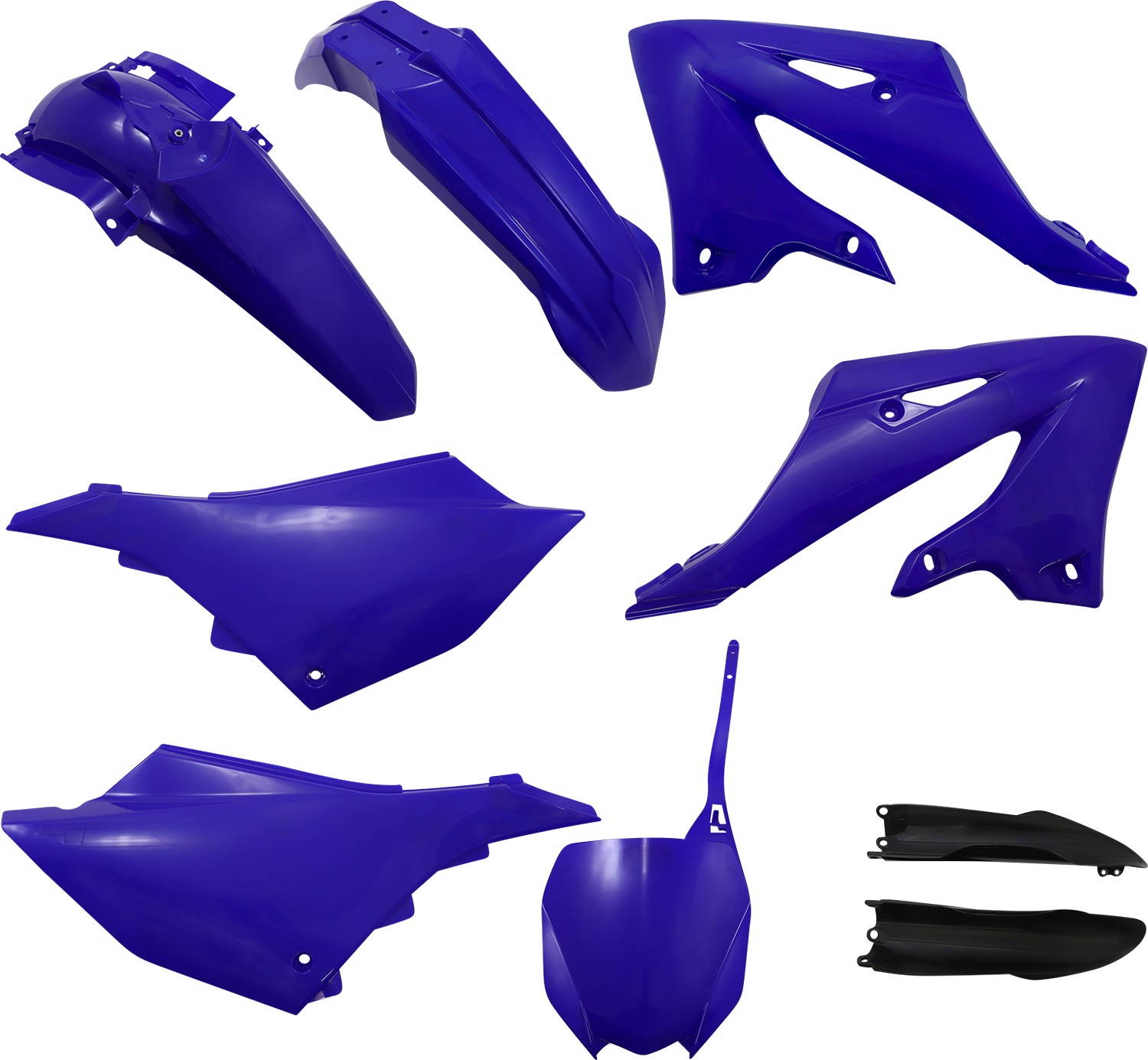 Full Plastic Kit - Blue/Black Original 2022 - For 22-23 Yamaha YZ125/250 - Click Image to Close