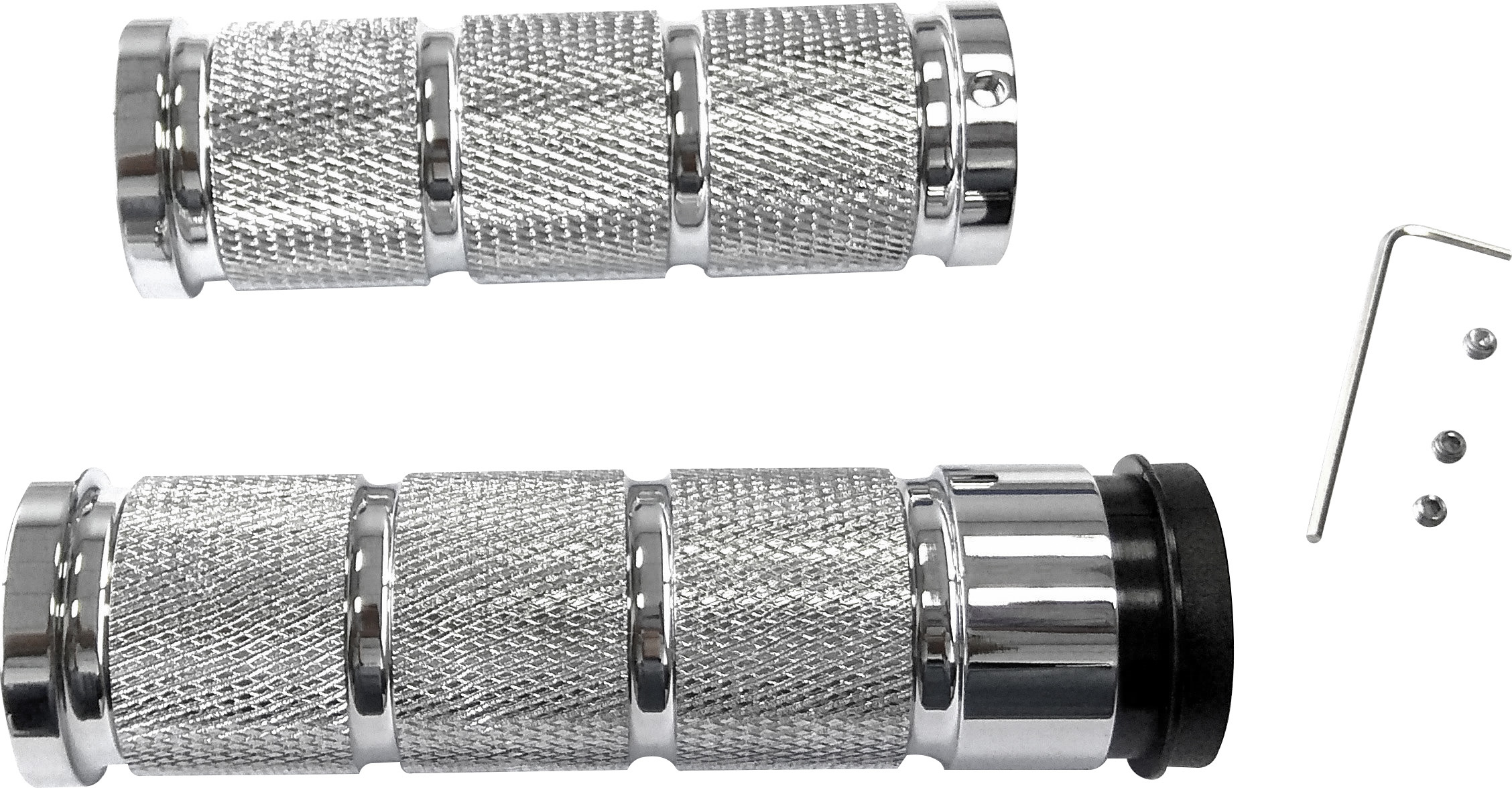 Retro Grips Chrome TBW/Fly-By-Wire - For 08-20 Harley-Davidson - Click Image to Close