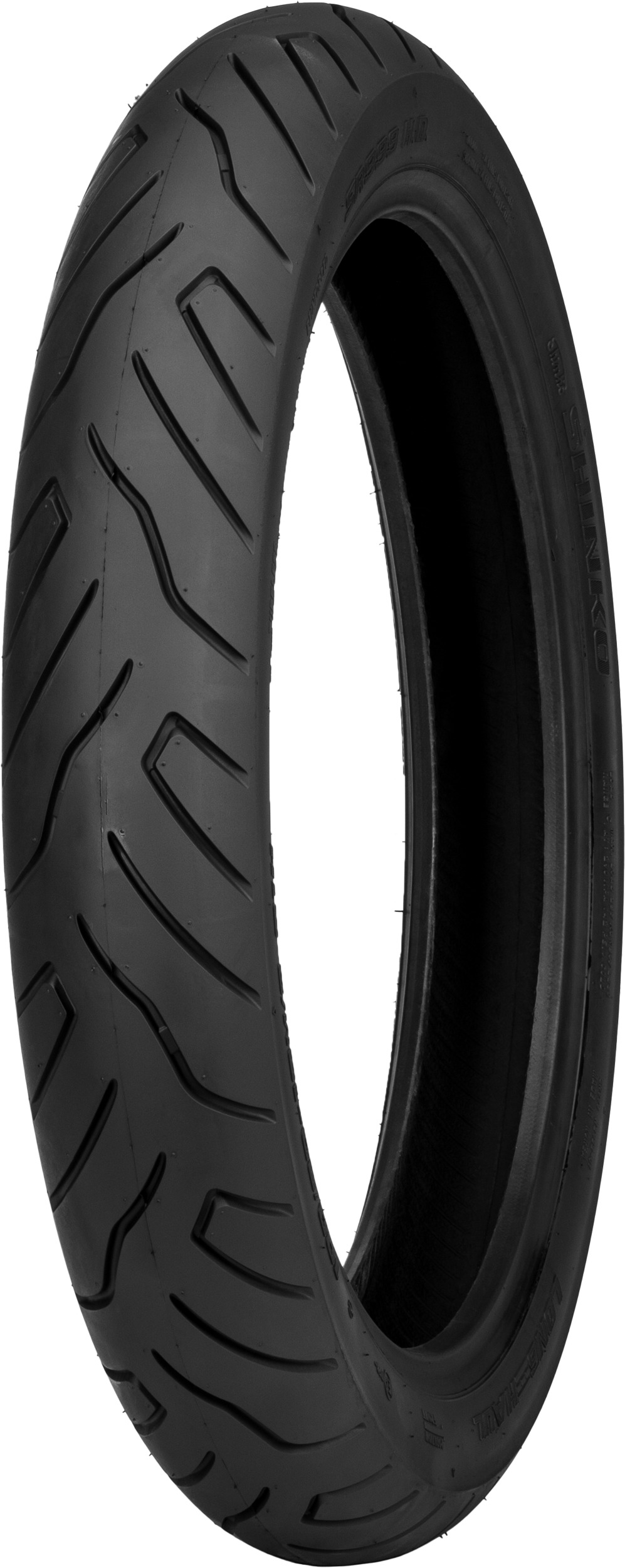 100/90-19 61H Front Tire, Black Wall - SR 999 "Long Haul" Cruiser - Heavy Duty, Belted Bias, Long Life Touring Tire - Click Image to Close