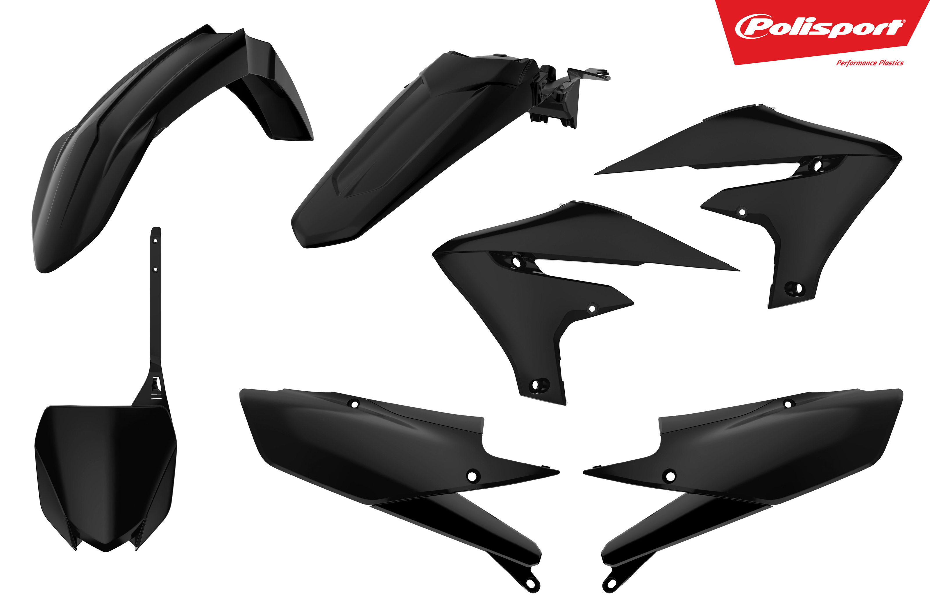 Plastic Body Kit - Black - For 18-22 YZ450F & 19-22 YZ450FX,YZ250F & 20-22 YZ250FX - Click Image to Close