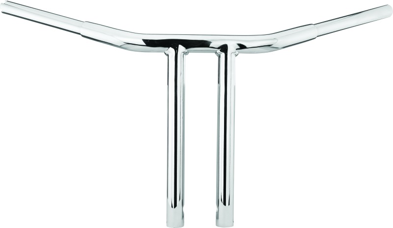 Bikers Choice Straight Tbar 12in Chrome Fbw - Click Image to Close