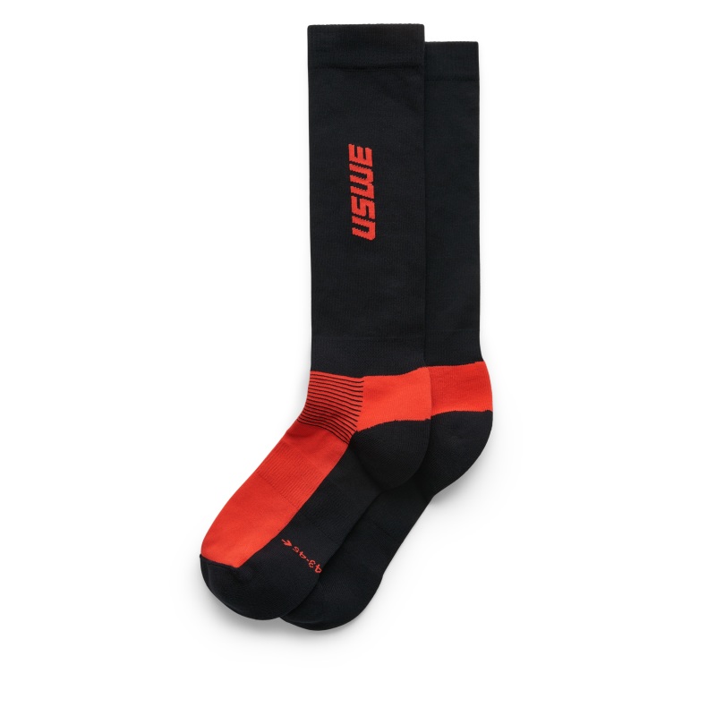 USWE Rapp Moto Sock Flame Red - Size 37/39 - Click Image to Close