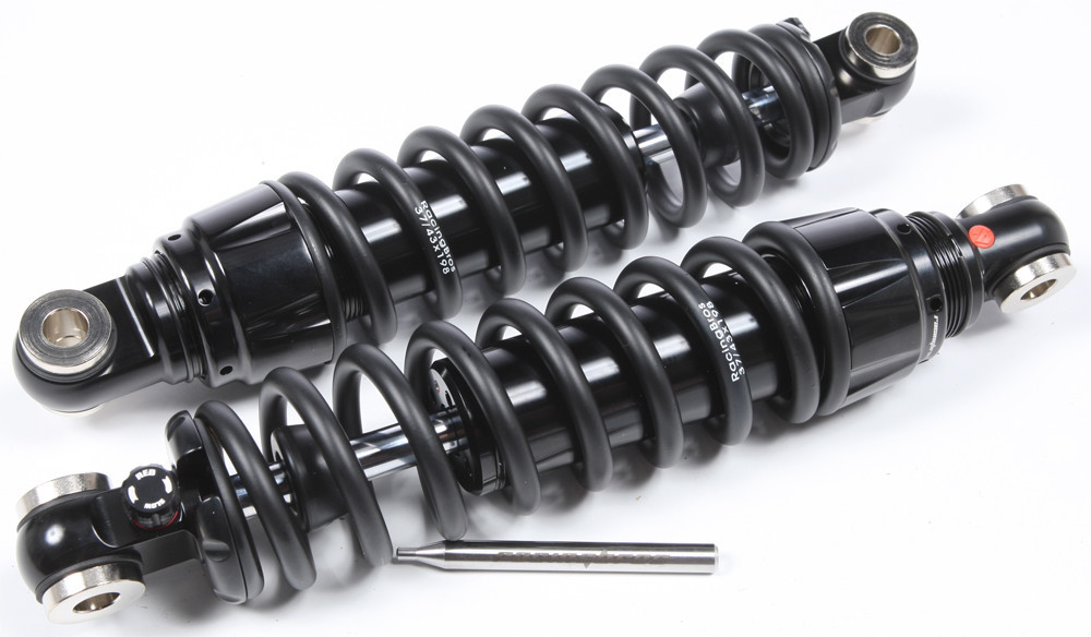 Bazooka Preload/Rebound Adjustable Shocks 12" STD - For 84-20 HD Touring - Click Image to Close