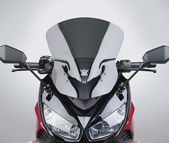 V-Stream Windscreen Dark Grey - For 11-16 Ninja 1000 - Click Image to Close