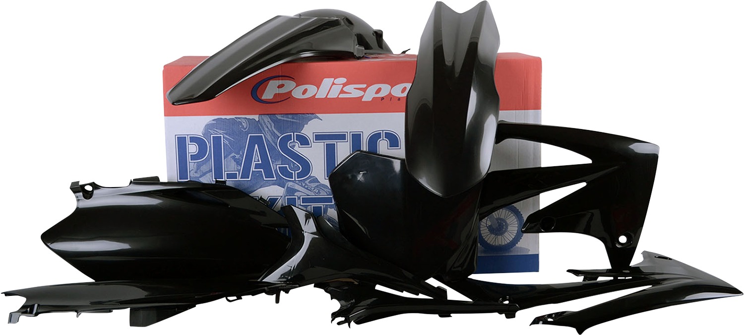 Plastic Body Kit - Black - For 09-12 Honda CRF450R 2010 CRF250R - Click Image to Close