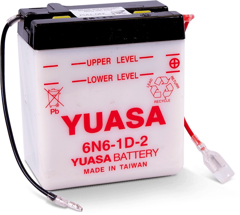 Conventional Batteries - 6N6-1D-2 Yuasa Battery - Click Image to Close