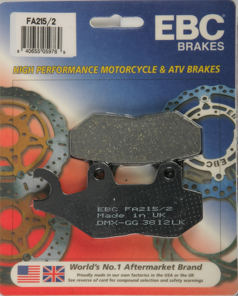 Standard Organic Brake Pads - Click Image to Close