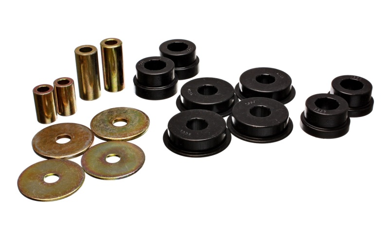 03-05 Mitsubishi Lancer EVO 8 Black Rear Differential / Mustache Bar Bushing Set - Click Image to Close