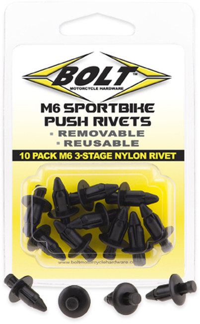 M6 Push Rivet - 10 Pack - Click Image to Close