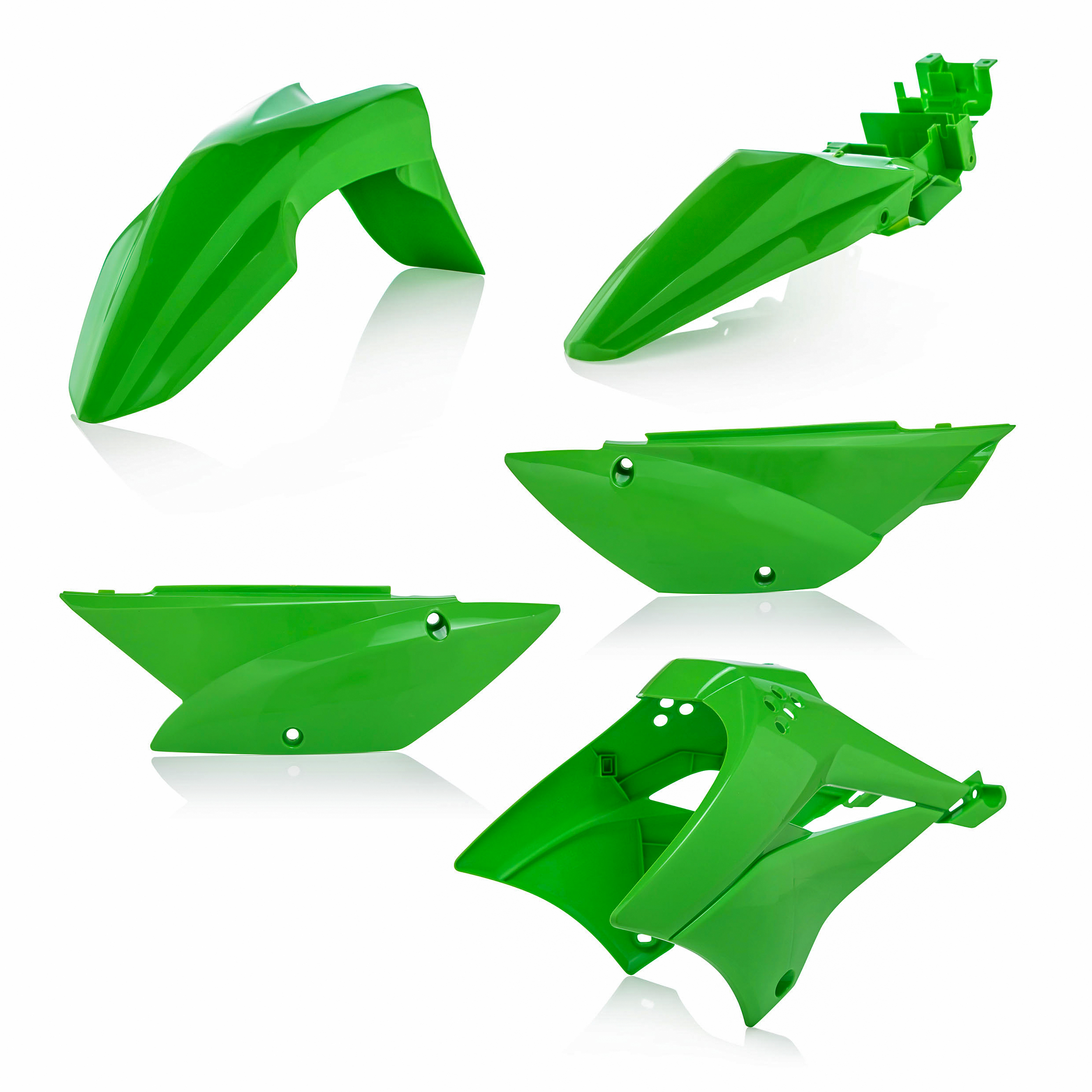 Standard Plastic Kits for Kawasaki - Std Plst Kit Green - Click Image to Close