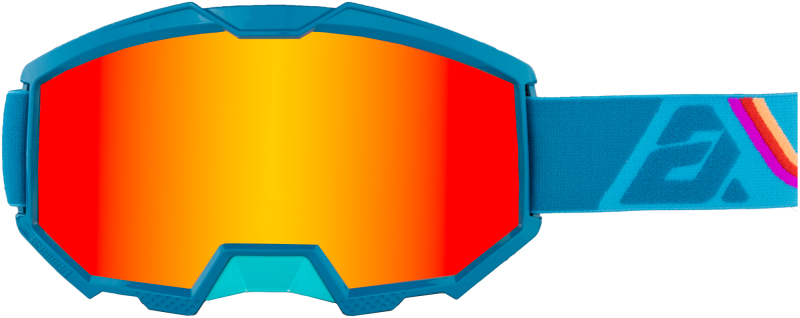 Answer Apex 3 Goggles Astana/Sunset - Adult - High-quality goggles with mirrored lens - Click Image to Close