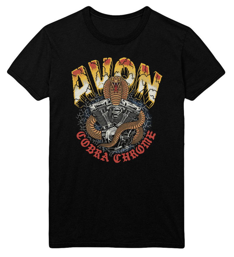 Avon Cobra Chrome Black T-Shirt - 2XL - Click Image to Close