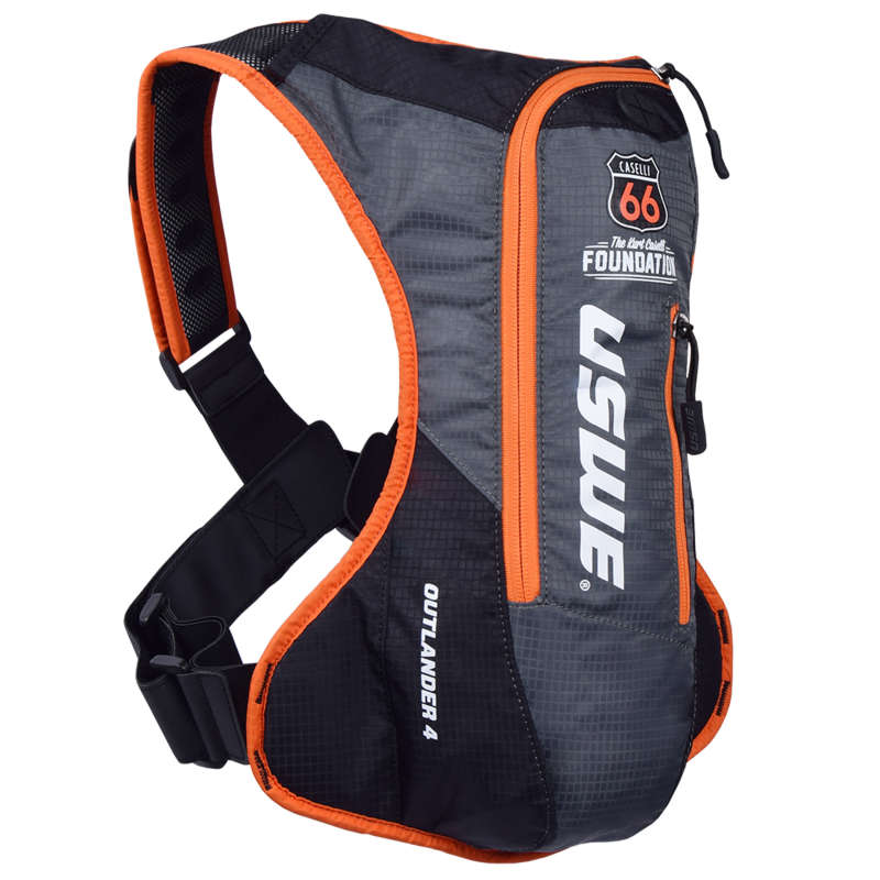 Outlander KC66 Limited Edition Hydration Pack 4L - Black/Grey/Orange - Click Image to Close