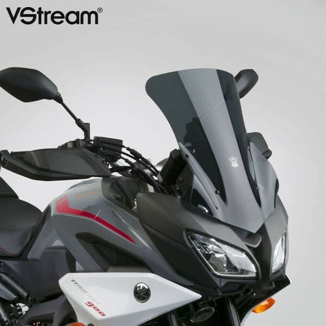 Dark Smoke VStream Sport Replacement Windscreen - for Yamaha 900 Tracer/Tracer GT - Click Image to Close