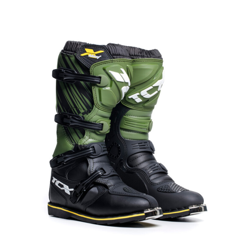 TCX X-Blast Boot Black/Green/Yellow Size 40 - Off-road motocross and enduro boot - Click Image to Close