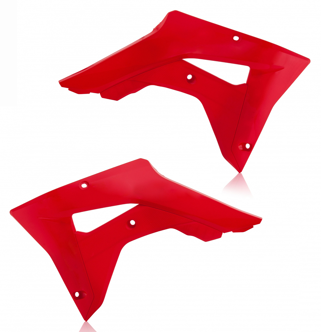 Radiator Shrouds - Red - For 17-18 Honda CRF450RX - Click Image to Close