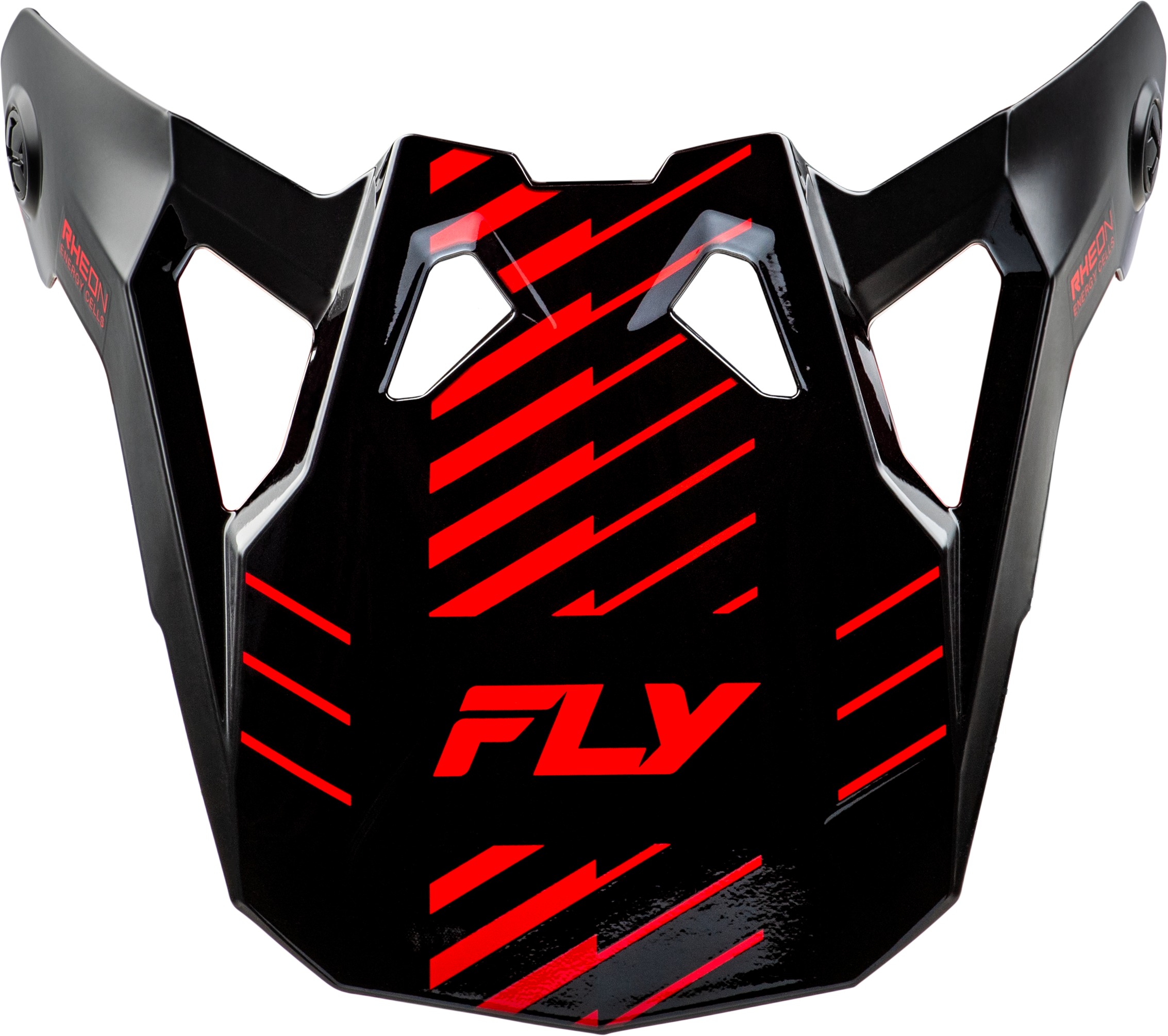 Fly Racing Formula CP Slice Visor Grey/Red/Black M-2X - Replacement visor for Formula CP helmets - Click Image to Close