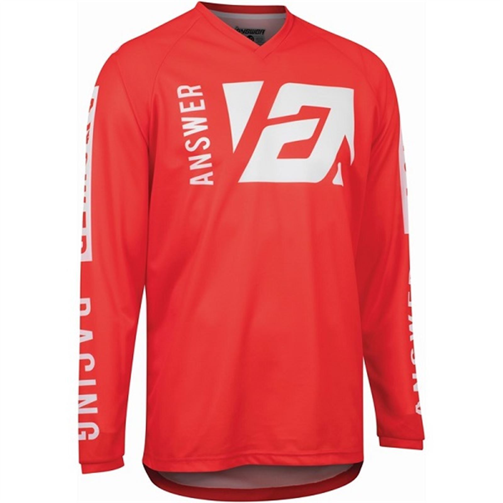 Syncron Merge Jersey Red/White Youth - Medium - Click Image to Close