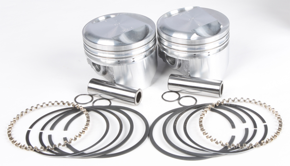 Cast Piston Kit EVO 80CI 10.5:1 +.020 - Click Image to Close