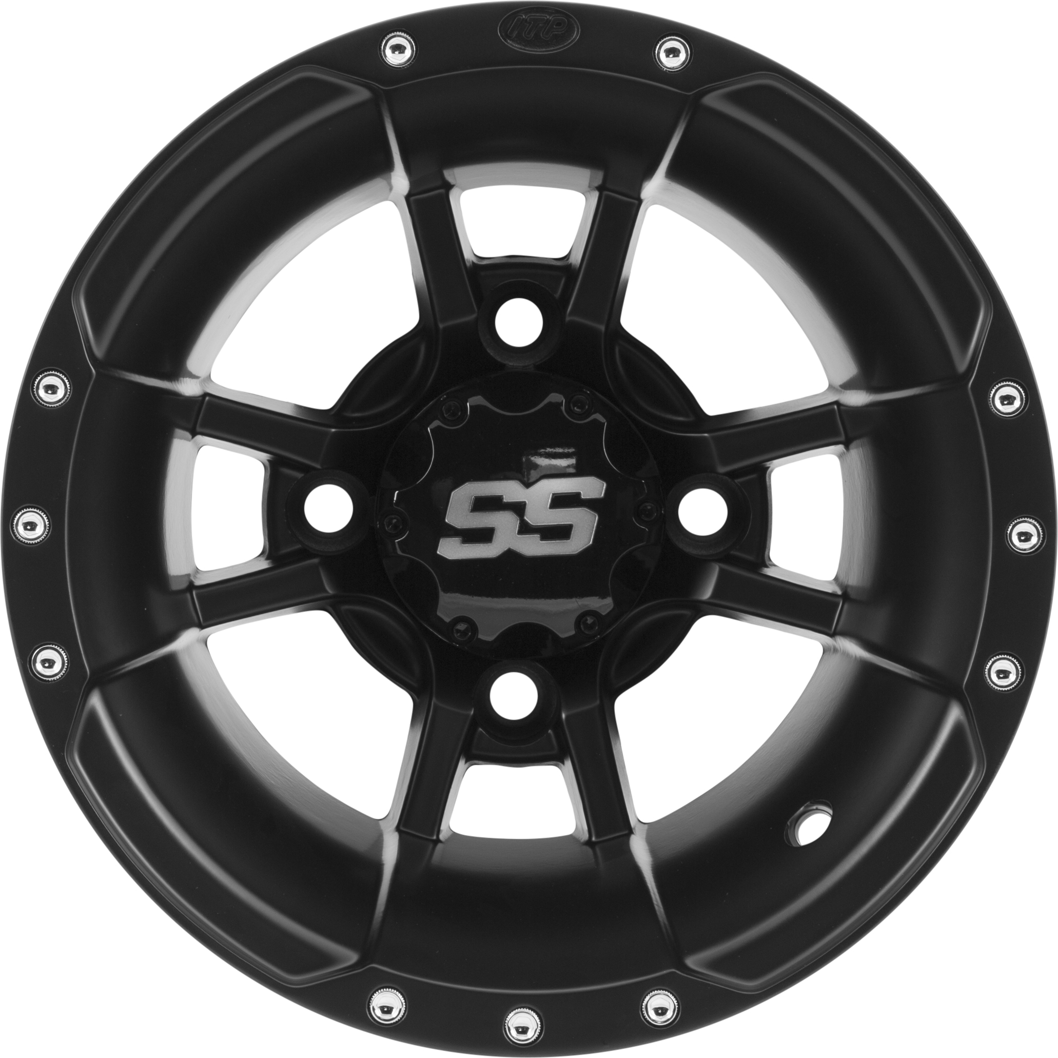 SS112 Black Wheel 10X8 4/115 3+5 - Click Image to Close