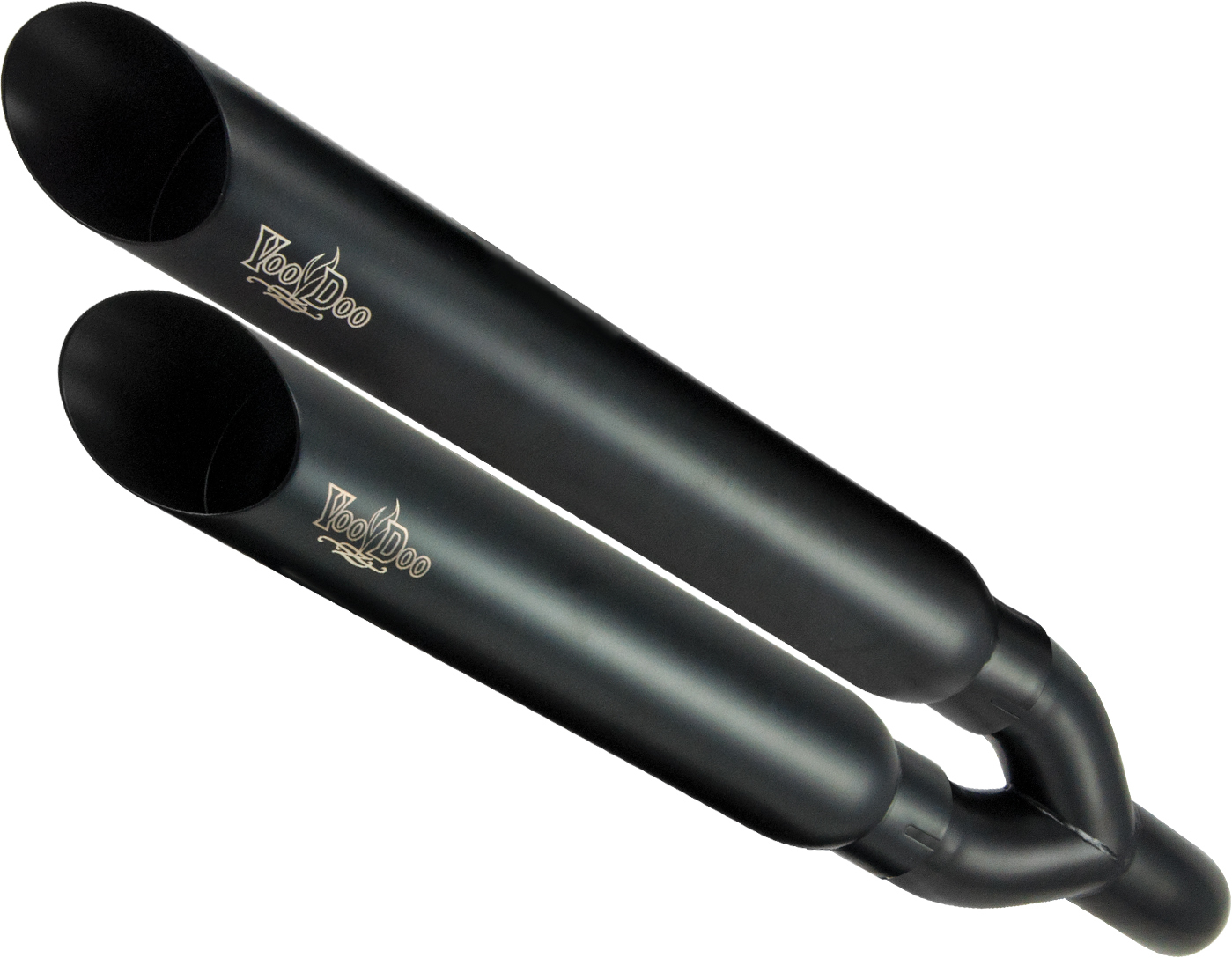 Black Shorty Slip On Exhaust - For 15-21 Can-Am Spyder F3 - Click Image to Close