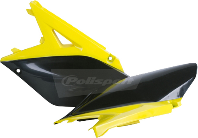 Plastic Side Number Plate - Yellow - For 10-18 Suzuki RMZ250 - Click Image to Close