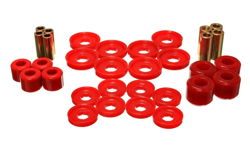 03-09 Dodge RAM 1500/2500/3500 Pickup Red Front End Control Arm Bushing Set - Click Image to Close