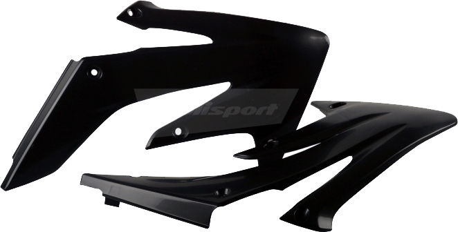 Radiator Shrouds - Black - For 04-09 Honda CRF250R - Click Image to Close