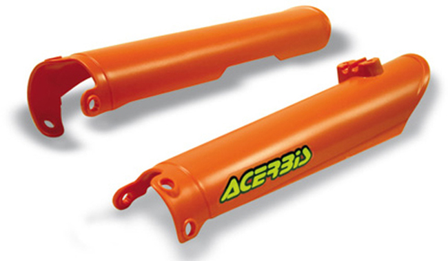 Lower Fork Cover Set - Orange - For 00-07 KTM 08-14 Suzuki - Click Image to Close