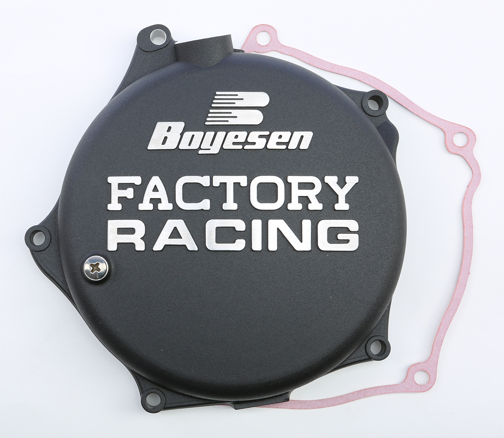 Factory Racing Clutch Cover - Black - For 04-08 KX250F RMZ250 - Click Image to Close