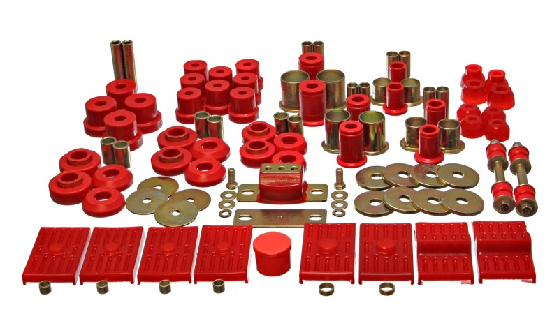 76-79 Firebird / 75-79 Nova Red Hyper-flex Master Bushing Set - Click Image to Close