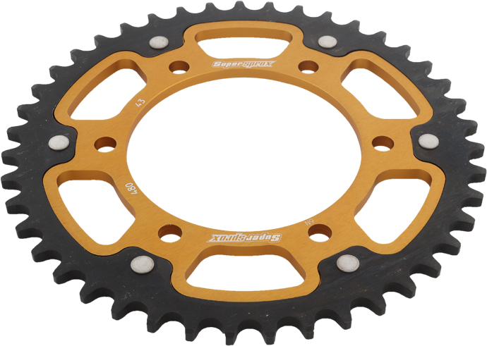 Stealth Rear Sprocket 43T Gold - Suzuki Yamaha - Click Image to Close