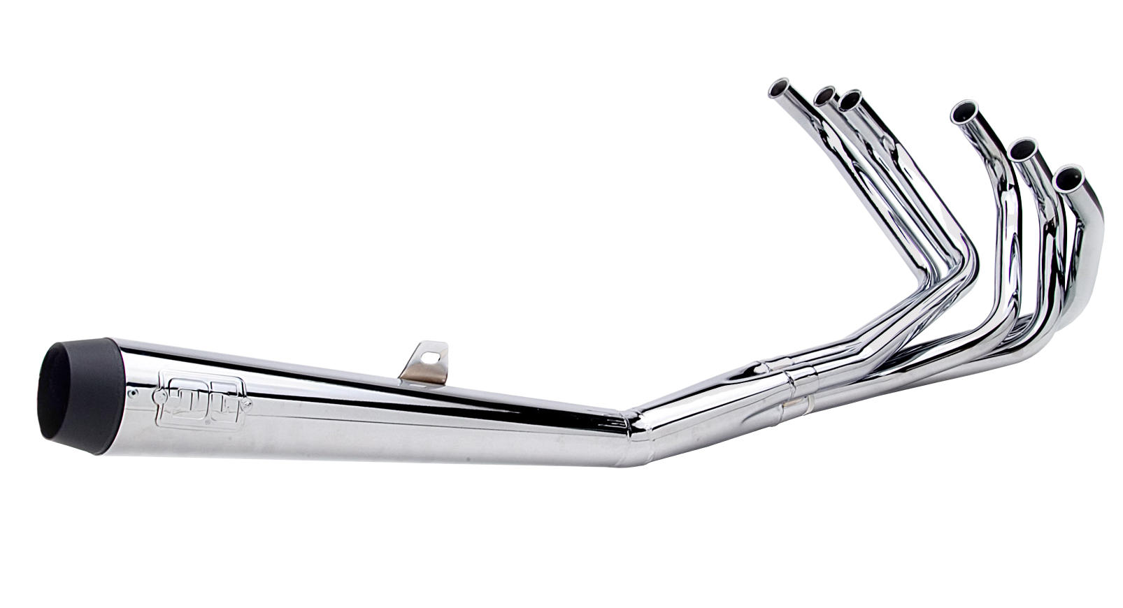 6-1 Chrome Megaphone Full Exhaust - For 79-82 Honda CBX1000 - Click Image to Close