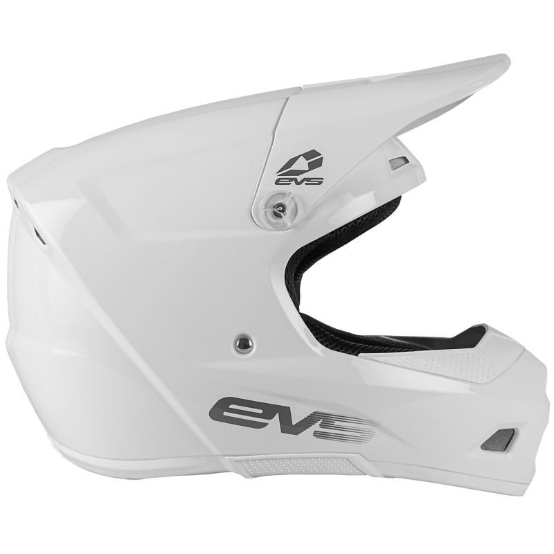 EVS T3 Solid Helmet White Youth - Large - Click Image to Close