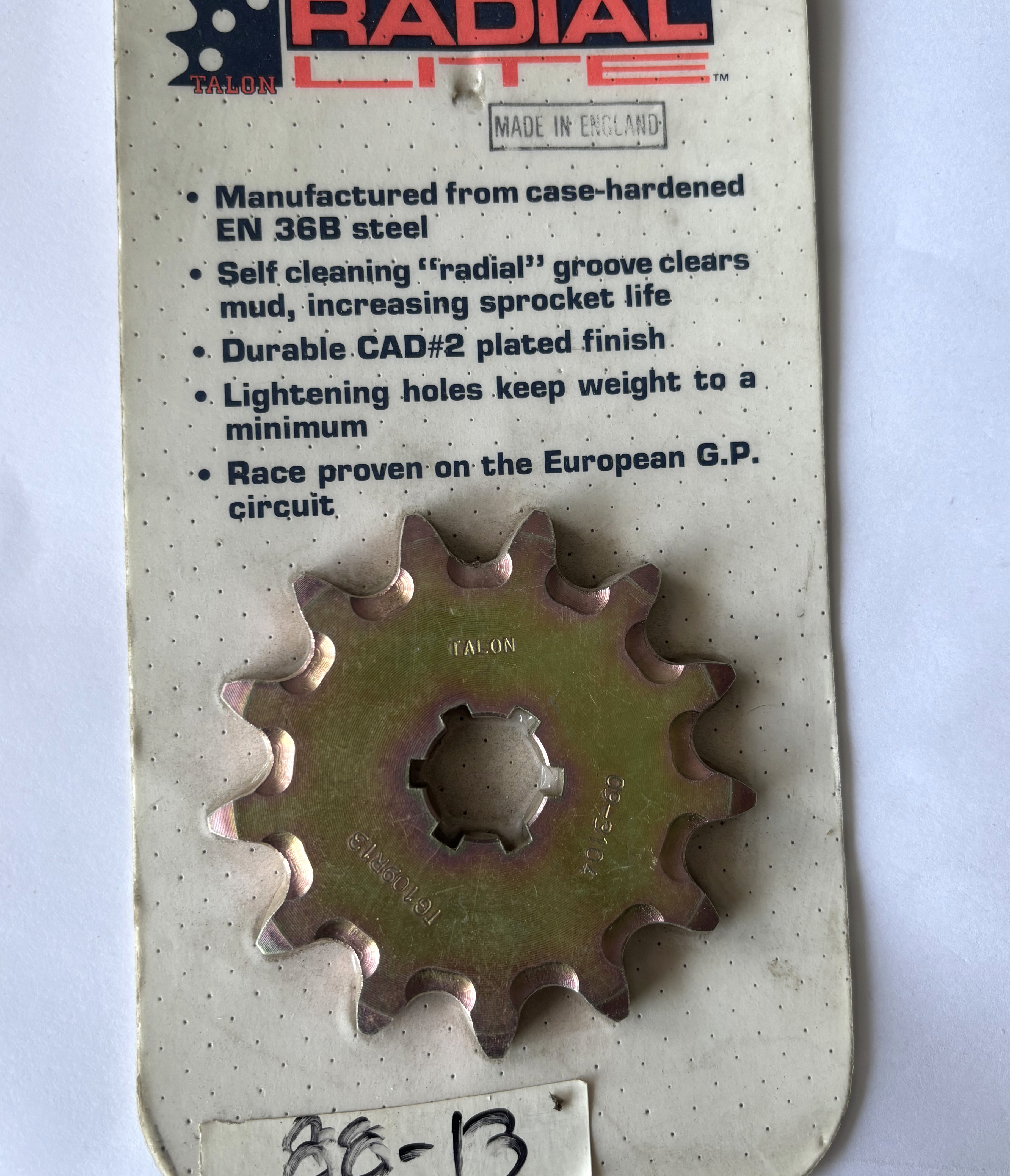 12t Front Counter Shaft Steel Sprocket - Click Image to Close