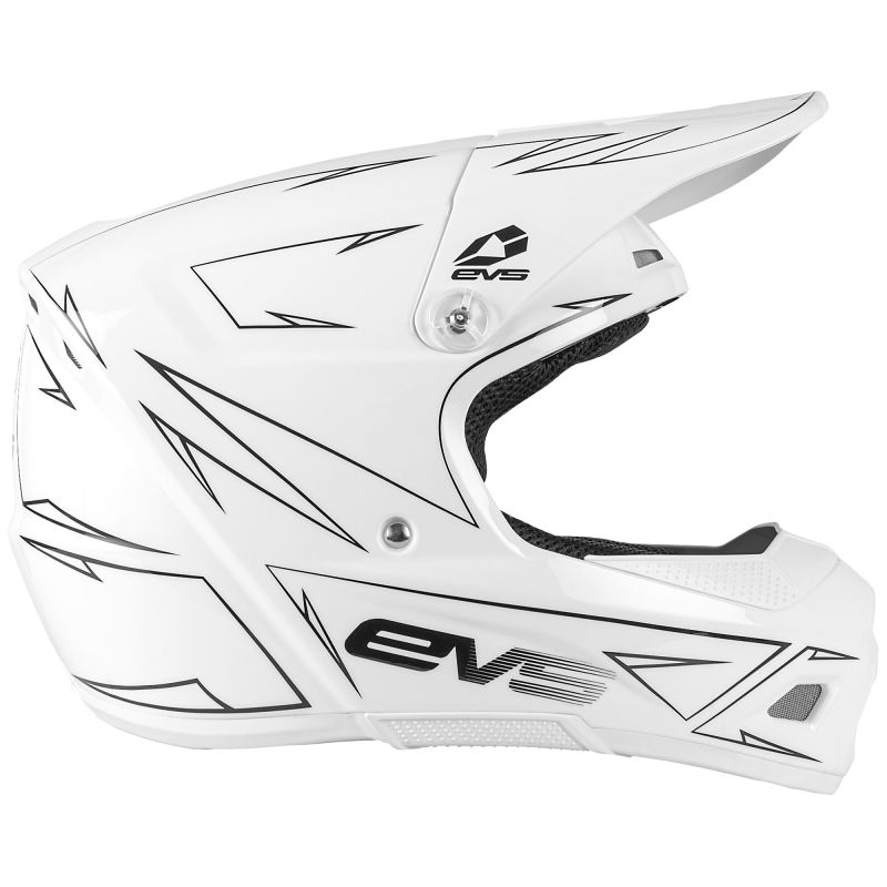 EVS T3 Pinner Helmet White Youth - Large - Click Image to Close