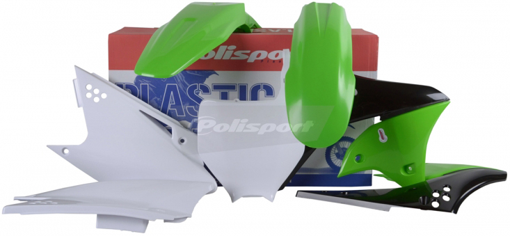 Plastic Kit - Original Green - For 06-08 Kawasaki KX250F - Click Image to Close