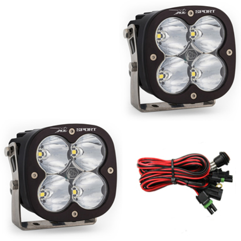 XL Sport Series High Speed Spot Pattern Pair LED Light Pods - Click Image to Close