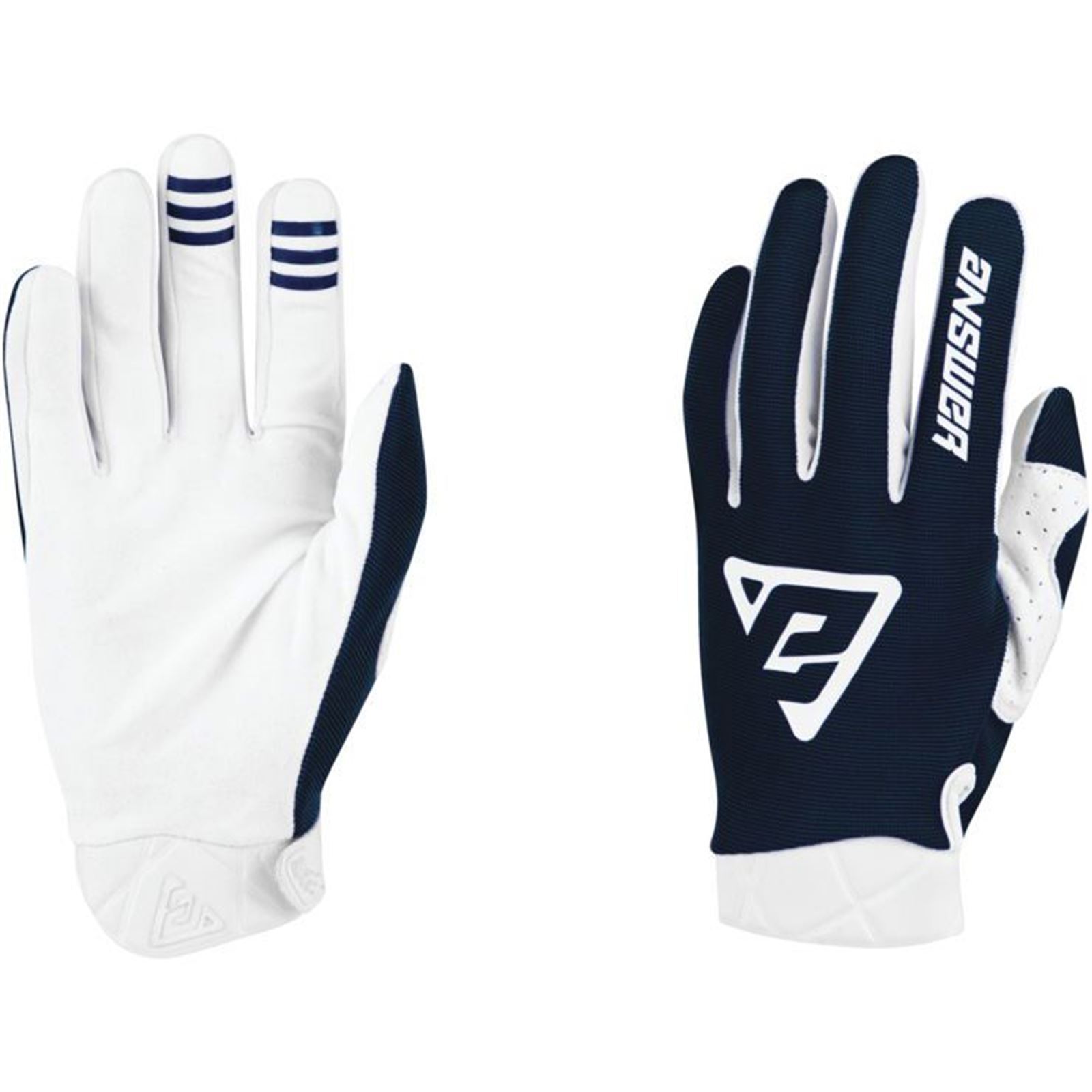 Answer 23 Peak Glove Navy/White Youth - XS - Click Image to Close