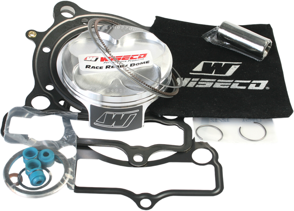 Top End Piston Kit 13.4:1 Compression - 77.00mm Bore (STD) - For 07-09 Suzuki RMZ250 - Click Image to Close