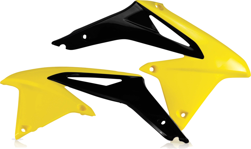 Radiator Shrouds - Yellow - For 08-17 Suzuki RMZ450 - Click Image to Close