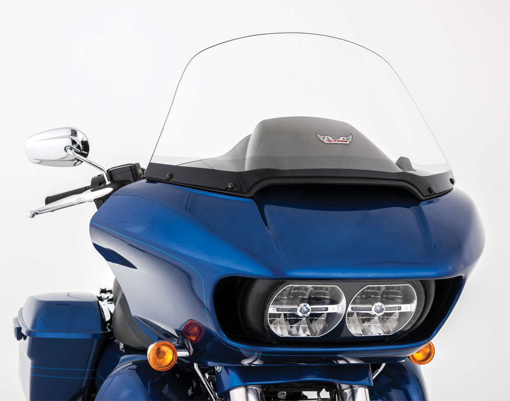 Clear 16" Windshield - For 15-19 Harley Road Glide Touring - Click Image to Close