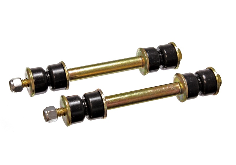 Universal 3 9/16 Inch Front Black Sway Bar End Links - Click Image to Close