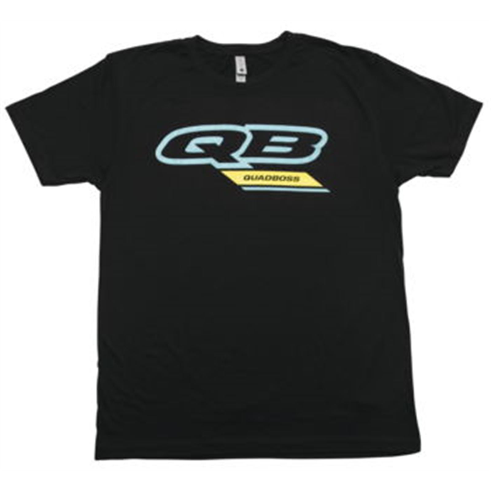 QuadBoss Qb Logo Tee Blk/Hi-Vis 3X - Click Image to Close