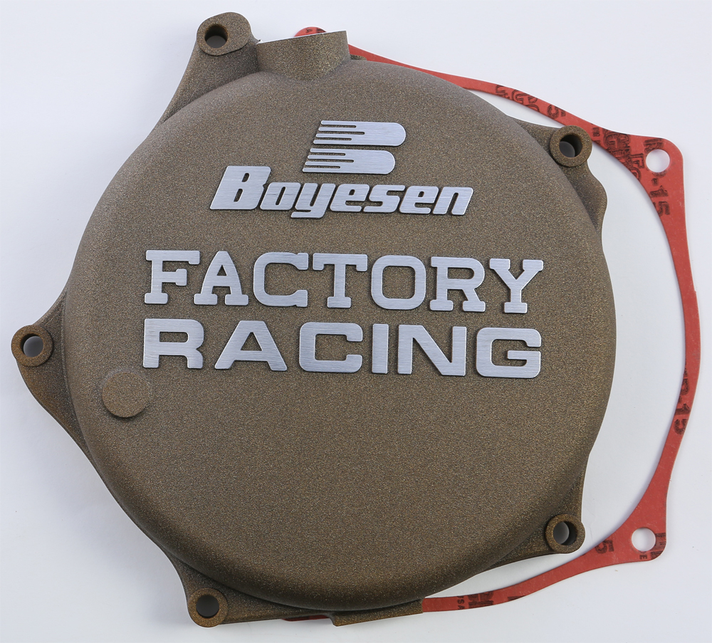 Factory Racing Clutch Cover Magnesium - For 09-18 Kawasaki KX250F - Click Image to Close