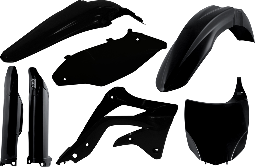 Full Plastic Kit - Black - For 2012 Kawaski KX450F - Click Image to Close